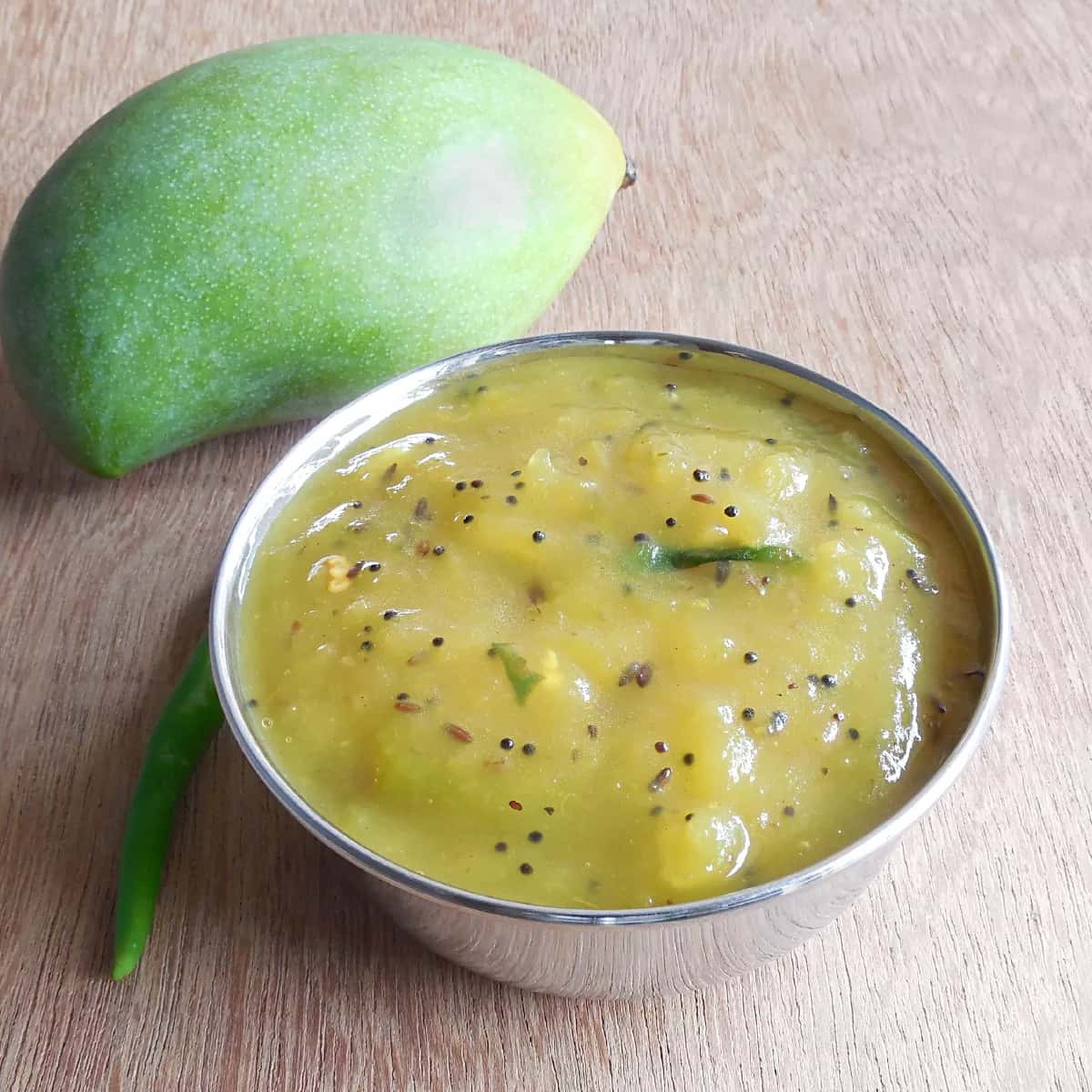 How to make Tango Mango Pachadi Recipe